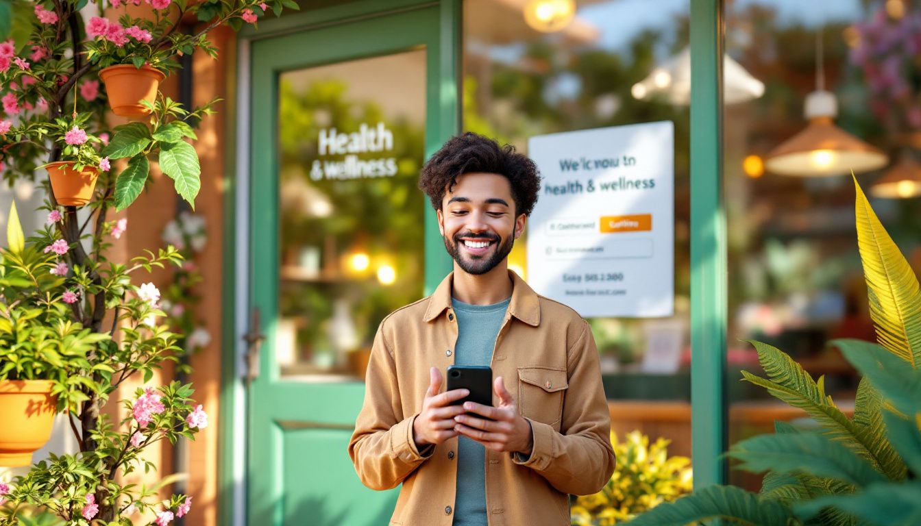 man-standing-outside-a-health-and-wellness-center Why accurate online listinges are critical for health and Wellness Businesses